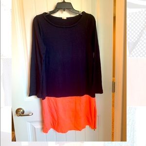 JCrew knit color block dress size S